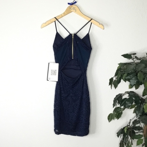 NWT Emerald Sundae Blue Lace Dress - Picture 6 of 7